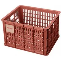 Basil Fahrradkorb Basil Crate M Fahrradkiste, 29,5L, recycelter Kunststoff, rot, 33x44x2