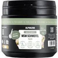 ALPHAZOO MSM Pulver 250 g für Hunde MSM, Ergänzungsfutter für: Hunde