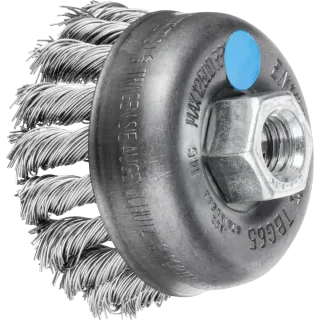 PFERD TOOLS Topfbürste gezopft TBG M14 Edelstahl-Draht für Winkelschleifer - 43305024