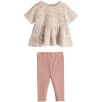 Next Shirt & Leggings Schößchenoberteil und Leggings im Set (2-tlg)