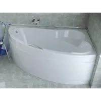 KOLMAN Badewanne Eckbadewanne Ada 140x90, (Links/Rechts), Ablaufgarnitur & Füße GRATIS