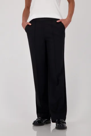 monari - Straight-Leg-Hose mit breitem Bund schwarz - Gr. - 36
