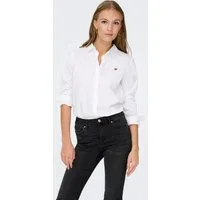 JDY Hemdbluse JDYMIO L/S EMBROIDERY SHIRT WVN NOOS in klassischer Form mit kleiner Bruststickerei