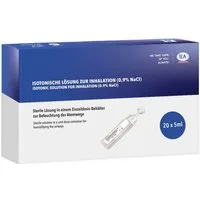 IEA Medical Inhalations-Zusatz isotonische Kochsalzlösung 0,9% NaCl zum inhalieren 20 x 5ml, 20-tlg., steril, konservierungsfrei, für Pollenzeit, Allergie, Alltag & Familie