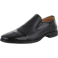 Coolwalk Eleganter Herrenschuh im Slipper-Stil für festliche Anlässe Slipper (89858798) Blockabsatz Business-Schuhe in Schwarz