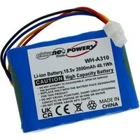 Powery Akku für Husqvarna Automower 310 315 315X Model 2015 16 17 18 Akku 2600 mAh (18.5 V)