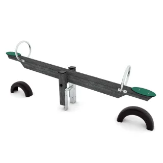 Professionelle Spielplatz Wippe PRO Vibe - 2-Sitzer mit Herkulesseil - Nachhaltig & Vandalismussicher - Sicherheitsbereich 498x240cm - Wickey
