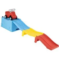 COSTWAY Rutscher, Up & Down Roller Coaster mit Rutschauto & Aufbewahrungsbox