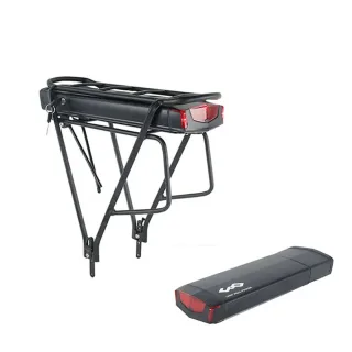 [EU Direct] UNITPACKPOWER R006 36V 15AH Rear Rack Electric Bike Battery 54km Max 3000mAh Lithium Li-ion 18650 Battery wi