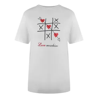 Love Moschino - T-Shirt für Herren/Damen Unisex (Weiß)
