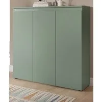 Inn.Furn Kombikommode Assino (Mehrzweck Kommode in Grün, 3-türig, 105 x 111 cm), bis zu 10 Fächer