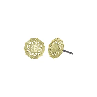 konplott - Ohrstecker - Paisley gold