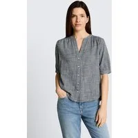TOM TAILOR Kurzarmbluse Blusen & Shirts Bluse aus Baumwolle