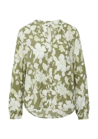 s.Oliver - Bluse olive/beige - Gr. - 40