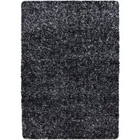 Teppium Teppich Meliert Design, Rund, Höhe: 30 mm, Teppich Meliert Design Teppich Schwarz Vintage-Stil Teppich Wohnzimmer