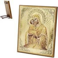NKlaus Bild Ikone Gm Von Pochaev Holz 15x18cm Heiligenbild Christlich Orthodox, Religion