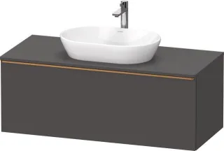 Duravit D-Neo Konsolenwaschtischunterbau wandhängend Graphit Matt 1200x550x459 mm - DE4949004490000 DE4949004490000