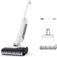 Rowenta Nass-Trocken-Sauger X-Clean 10, 65° Grad Heißluft-Trocknung, 180° Neigung, 200 W, beutellos, beutellos, selbstreinigend, 60 Min Akku, geeignet für Hartböden