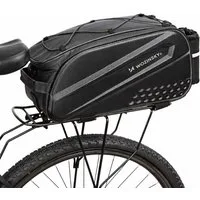 Wozinsky Fahrradtasche, Erweiterbare Seitentaschen mit Regenhülle und Schultergurt