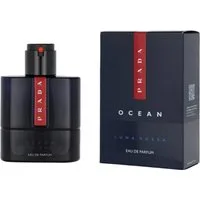 PRADA Eau de Parfum Luna Rossa Ocean EDP Herren Spray, Frisch-holziger Duft mit Grapefruit, Weihrauch, Vanille und Amber