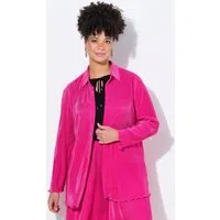 MIAMODA Longbluse Plissee-Bluse A-Linie weiter Langarm