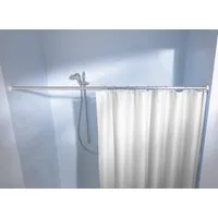 Kleine Wolke Federstange Federstange, ausziehbar, ohne Bohren, Aluminium, Kunststoff, für Duschvorhänge