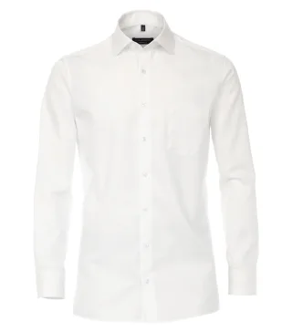 CASAMODA - Twill Hemd uni Extra lang 72cm 006882 weiss - Gr. - 44