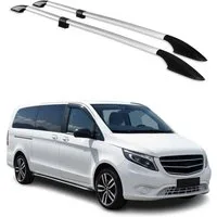 OMAC Dachträger Dachreling für Mercedes Klasse W447 2014-2025 L3 Extra Langer RS (2-St), Rostbeständig, Einfache Montage, Korrosionsbeständig