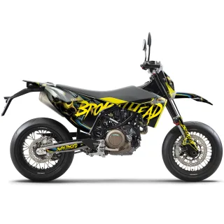 Broken Head MX Motorradekor Yellow Beast Für Husqvarna