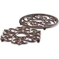 Mirabeau Topfuntersetzer Topfuntersetzer 2er Set Gratton antikbraun