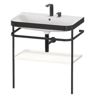 Duravit Happy D.2 Plus c-bonded Set mit Metallkonsole Weiß Supermatt 775x490x850 mm - HP4737E8484 HP4737E8484