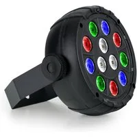 Showlite Discolicht PL-12 USB-PAR12 Partyspot - Stromversorgung über USB-Netzteil, Integriertes Mikrofon für Musiksteuerung