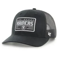 '47 Brand Trucker Cap '47 Brand NFL Cap LAS VEGAS RAIDERS '47 Hardline Trucker RF Black (Basecap, Basecap, Meshcap, Trucker Kappe) Schirmunterseite Grau