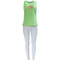 Era&Me Pyjama Era & Me Damen Pyjama Capri (2 tlg., Schlafanzughose + Schlafshirt) Reine Baumwolle
