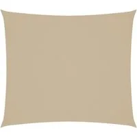 vidaXL Sonnensegel Sonnensegel Oxford-Gewebe Rechteckig 2x2,5 m Beige, (1-tlg)
