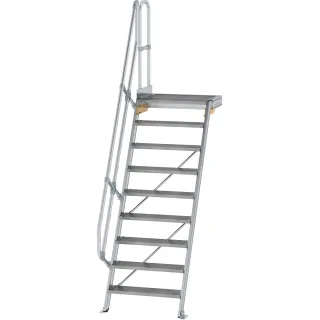Munk Treppe mit Plattform 60° Stufenbreite 800 mm - 600389