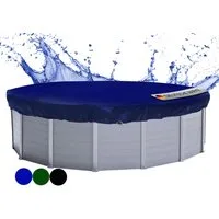Quick Star Pool-Abdeckplane Rund 200g/m², Sommer & Winter Poolabdeckung, UV-Resistent