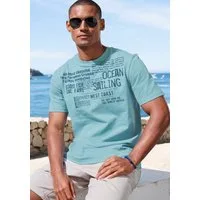 John Devin T-Shirt mit Print Regular-Fit, aus Slub-Qualität, mit Print