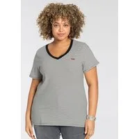 Levi's® Plus Kurzarmshirt V NECK TEE Gerade geschnittene Passform