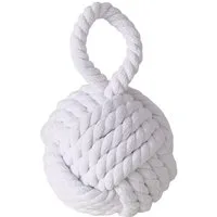 BOLTZE Türstopper Knoto, aus Jute, Weiß, 23 x 15 cm