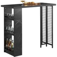 SoBuy Bartisch FWT100, Tresen Beistelltisch Esszimmer Küche, Esstisch Balkontisch Küchentisch Bistrotisch Stehtisch Bartresen