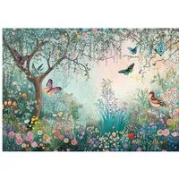 Wallarena Fototapete Märchenhaft Wald - Mehrfarbig - Elegant - Vlies - Schlafzimmer, glatt, (7 St), 350x250cm