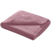 Babydecke Baby- und Kinderdecke aus kuschelweichem Strick in 70x100 cm, wometo, OEKO-TEX®, waschbare Strickdecke für Babys im Wolle-Look