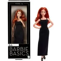 Mattel® Anziehpuppe Barbie Signature Basics Puppe Modell 4 - Rote Haare, schwarzes Kleid
