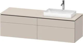 Duravit L-Cube Konsolenwaschtischunterbau wandhängend Taupe Matt 1620x550x482 mm - LC4871R91910000 LC4871R91910000
