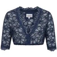 Nübler Dirndlbluse Dirndlbluse 3/4 Arm Laura in Marine von Nübler