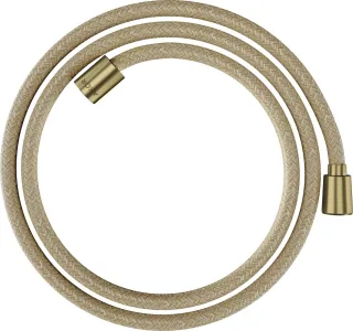 Hansgrohe Textilbrauseschlauch Axor 1600mm mit konischer/zylindrischer Mutter, brushed brass, 282599 28259950