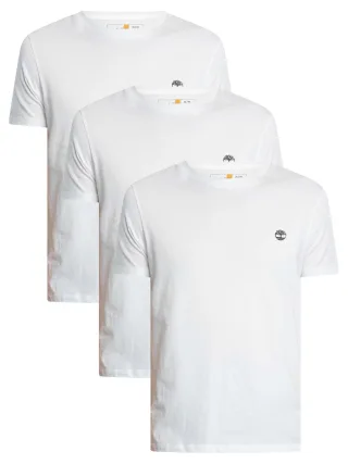 Timberland 3Er-Pack Schmale Dunstan River-T-Shirts, Weiß