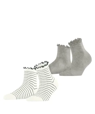 ESPRIT socks & tights - Esprit Wavy Line 2-Pack Damen sortiment - Gr. - 36.5