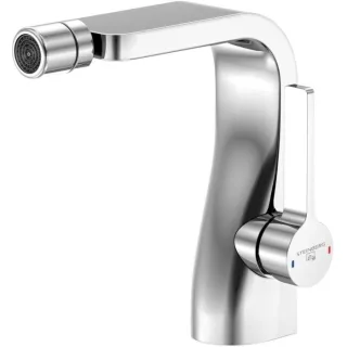 Steinberg Serie 230 Bidetarmatur 2301300 mit Ablaufgarnitur, chrom